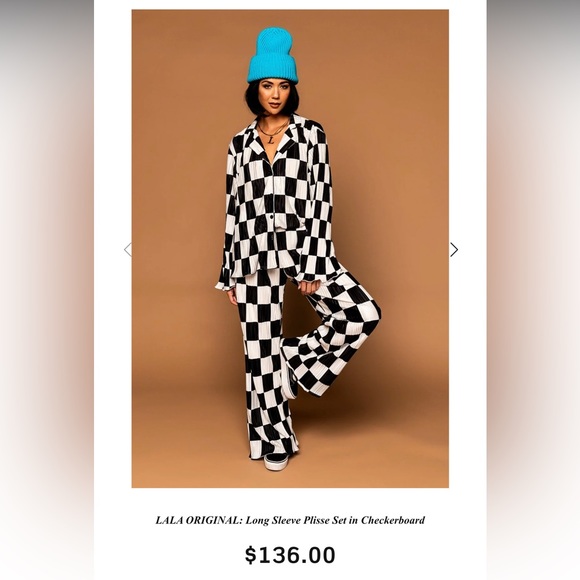 Dressed in LALA Other Lala Original Long Sleeve Plisse Set In